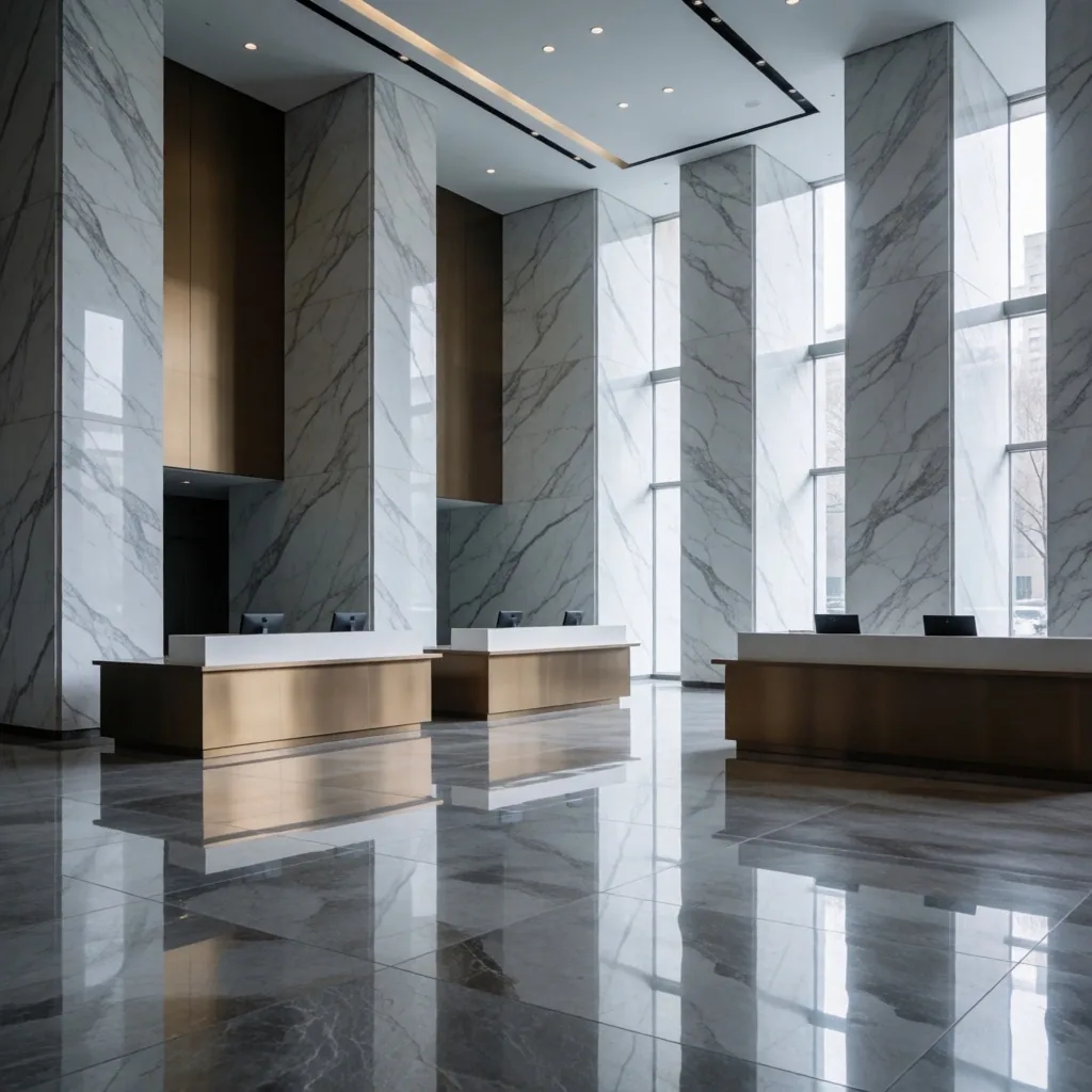 Interior de la sede de un banco estatal chino en Pekín